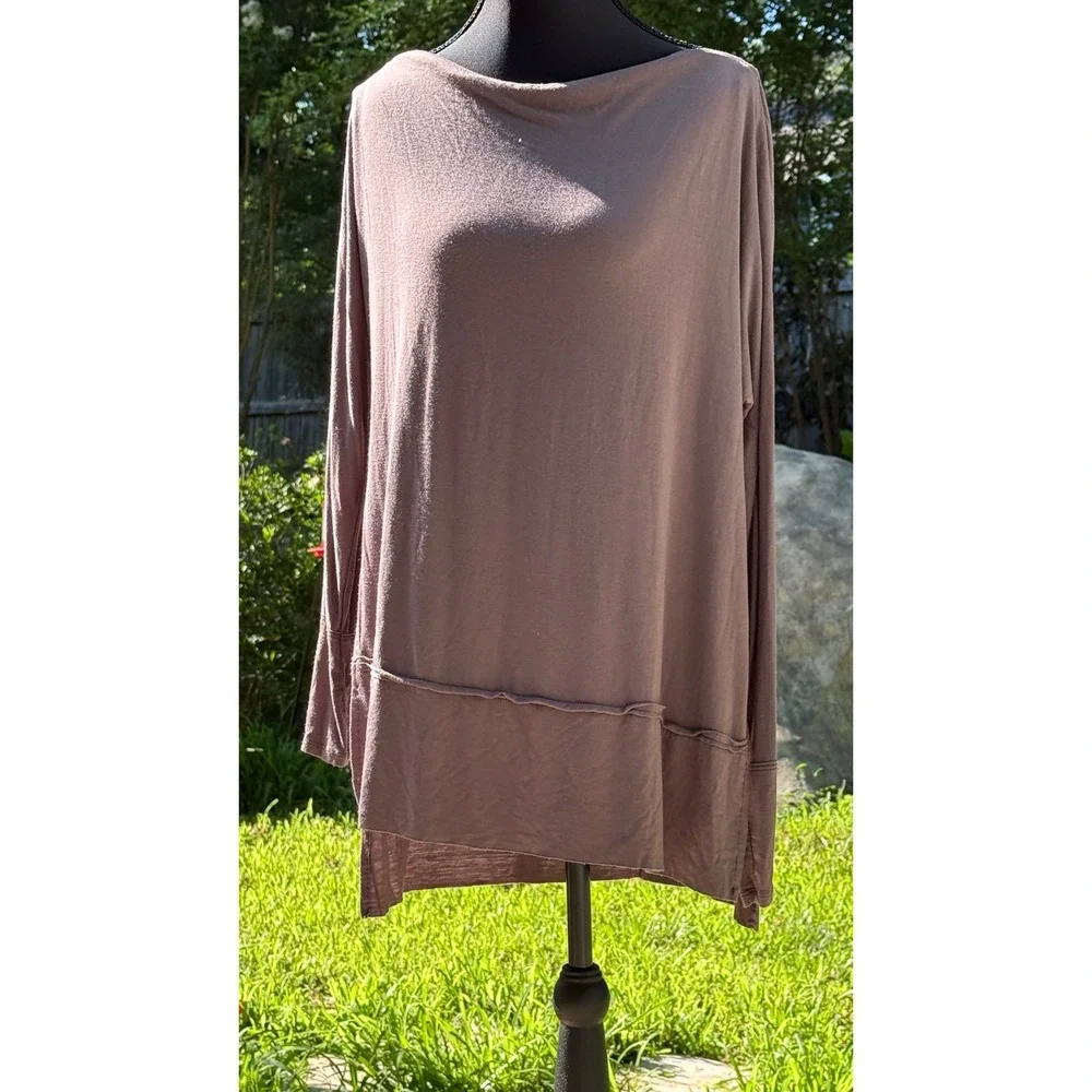 We The Free Free Arden Long Sleeve Slo Mauve Mediumuchy Tee